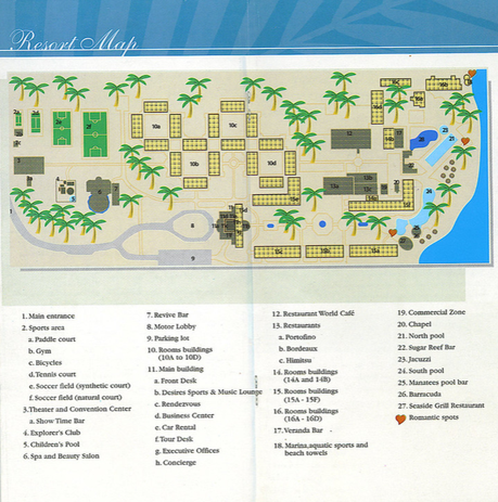 Dreams Tulum Resort & Spa Map 2015