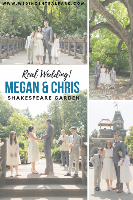 Megan and Chris’s Wedding in the Shakespeare Garden in June