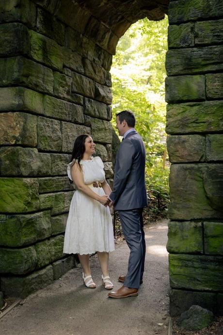 Megan and Chris’s Wedding in the Shakespeare Garden in June