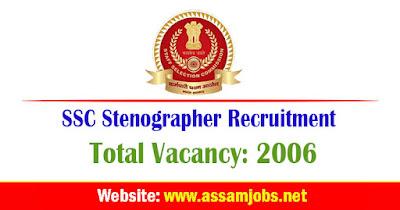 SSC Stenographer Recruitment 2024 | Apply Online for 2006 Vacancy