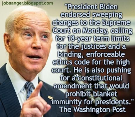 President Biden Calls For Supreme Court Reform