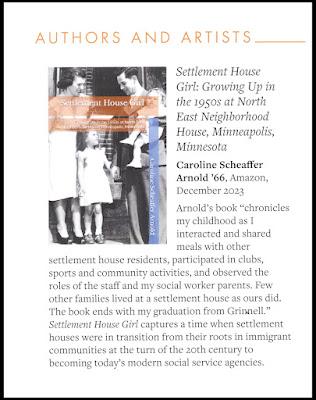 SETTLEMENT HOUSE GIRL in the Grinnell Magazine