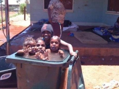 Swimming Pool Made With a Wheeley Bin