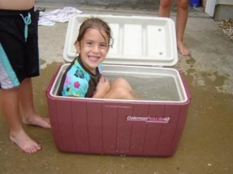 Swimming Pool Made With a Cooler Box