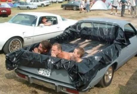 Swimming Pool Made With a Pick-up Truck