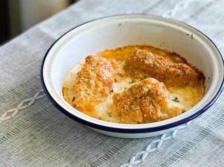 Parmesan Crusted Baked Cod