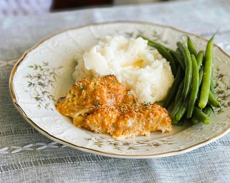 Parmesan Crusted Baked Cod