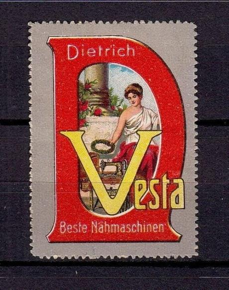 A Vesta Dietrich advertising stamp