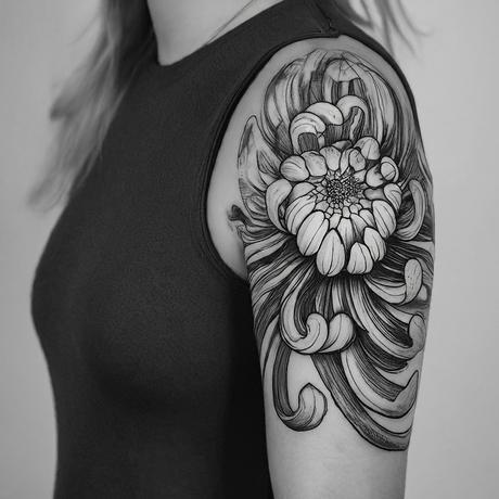 Chrysanthemum Tattoos: Symbolism, Inspiration, and Design Ideas