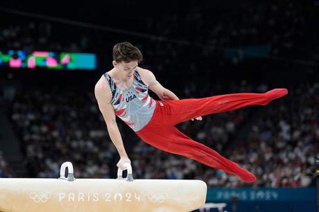 Worcester’s Stephen Nedoroscik waited his whole life for one routine. The pommel horse specialist nailed it Stephen Nedoroscik, of United States, performs on the pommel during the men's artistic gymnastics team finals round at Bercy Arena at the 2024 Summer Olympics, Monday, July 29, 2024, in Paris, France. (Abbie Parr/AP)