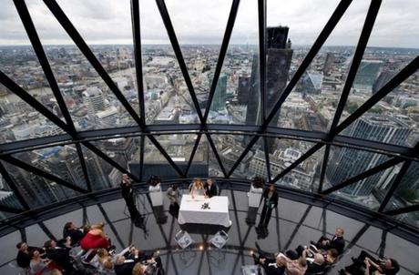 Wedding at The Gherkin – in London