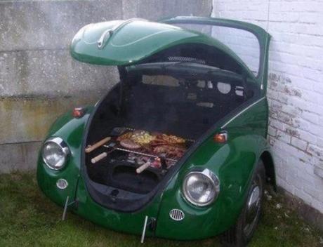 Volkswagen Beetle Inspired BBQ Grill