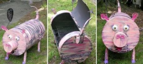 Pig Inspired BBQ Grill