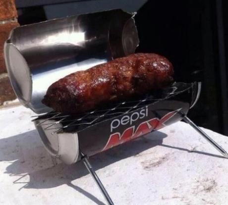 Pepsi can Inspired BBQ Grill