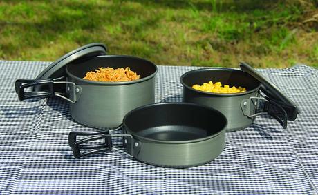 23 Top Rated Camping Mess Kits: Best Types 11 Texsport Black Ice The Scouter Hard Anodized Cook Set