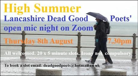 Lancashire Dead Good Poets' August Open Mic Night