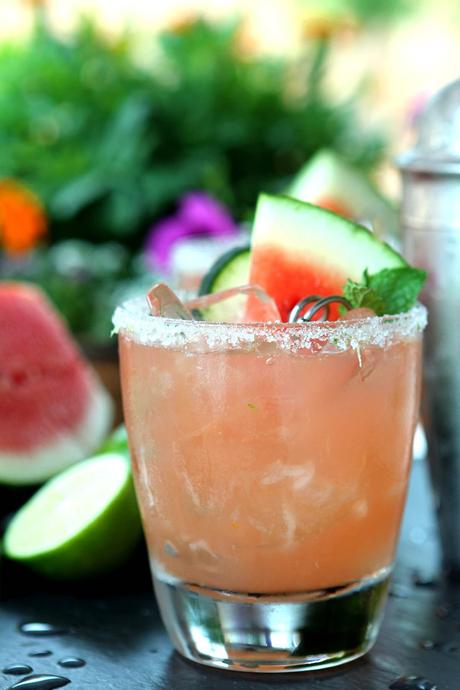 Watermelon & Cucumber Vodka Cocktail