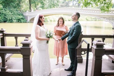 Steph and Rob’s Elopement Wedding on Bow Bridge Boat Landing