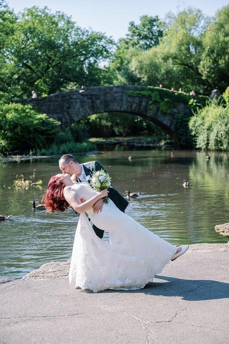 Steph and Rob’s Elopement Wedding on Bow Bridge Boat Landing