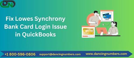 Connect Lowes Synchrony account to QuickBooks