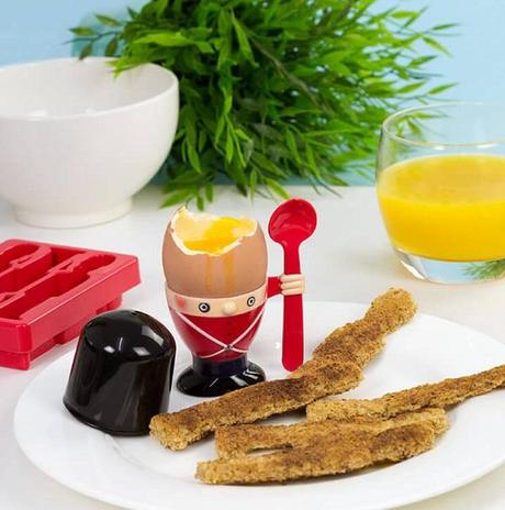 Soldier Egg Cup and Toast Cutter Set