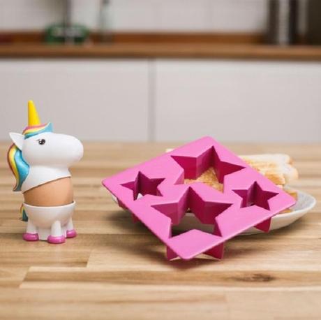 Unicorn Egg Cup and Toast Cutter Set