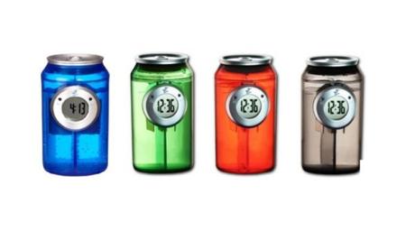 H2O Water-powered can-shaped clock