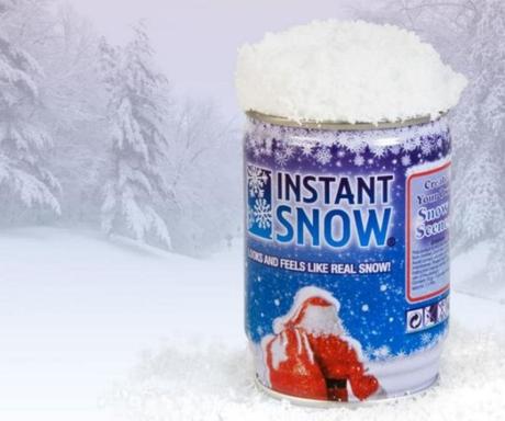 Instant Snow in a Can