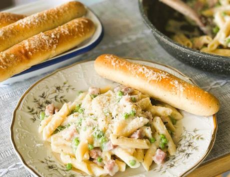 One Pot Ham & Penne Skillet Recipe