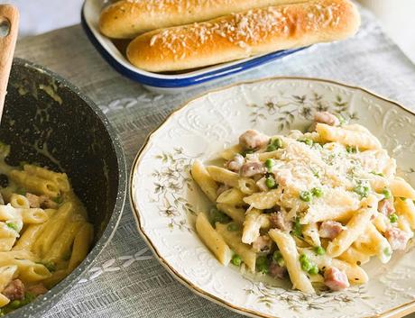 One Pot Ham & Penne Skillet Recipe