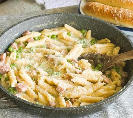 One Pot Ham & Penne Skillet Recipe