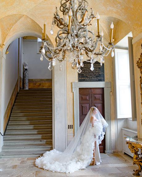 angelina and vladyslavs wedding bride standing in the room