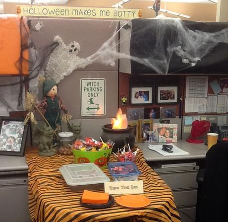 Witch-style Halloween décor