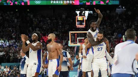 France back in men’s basketball gold medal game after win over Germany in Paris Olympics