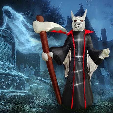 25 Best Halloween Inflatables to Buy in 2024 Frightening Anubis Reaper Halloween Inflatable