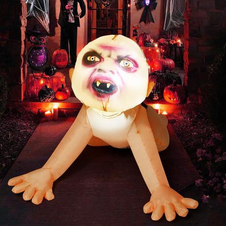25 Best Halloween Inflatables to Buy in 2024 Inflatable Zombie Baby With Built-in LEDs