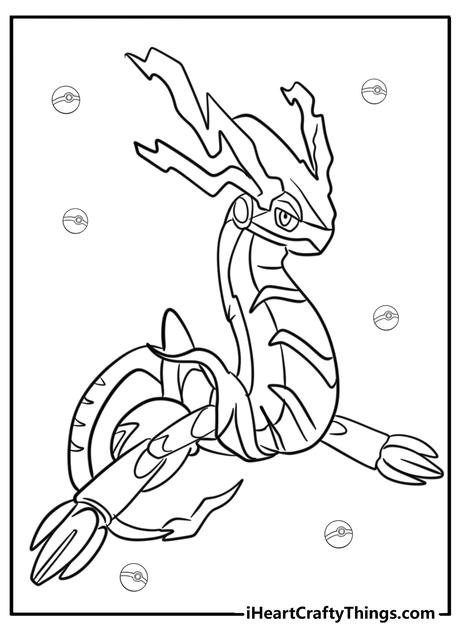 30 New Free To Print Legendary Pokemon Coloring Pages
