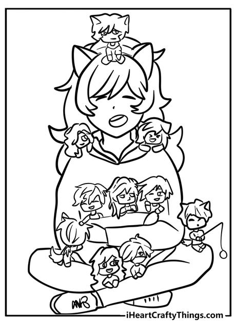 20 Free To Print New Aphmau Coloring Pages