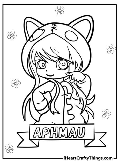 20 Free To Print New Aphmau Coloring Pages