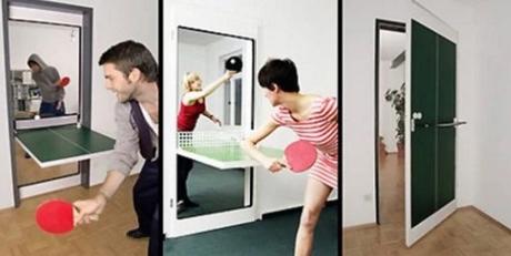 Ping Pong Tables Inspired Door