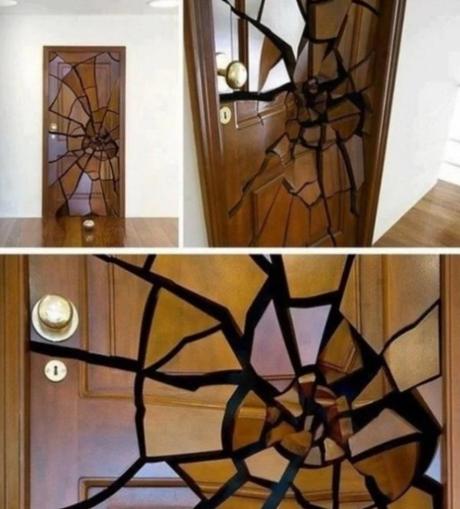 3D Smashed Effect Inspired Door