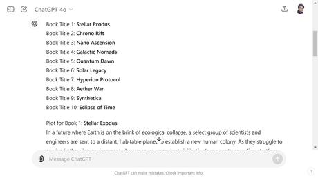 chatagpt response