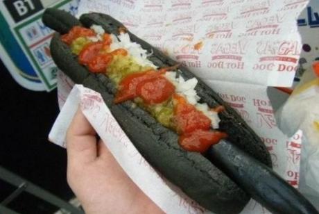 A Black Hot Dog