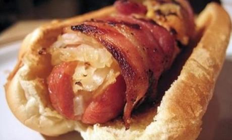 Bacon-wrapped Hot Dog