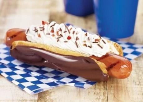 Chocolate Eclair Hot Dog