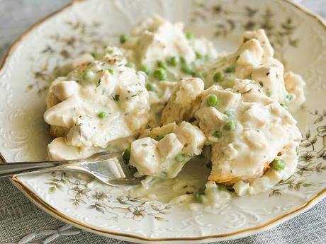 Creamed Chicken & Biscuits