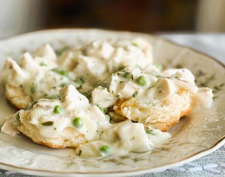 Creamed Chicken & Biscuits