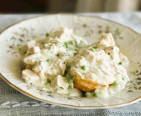 Creamed Chicken & Biscuits