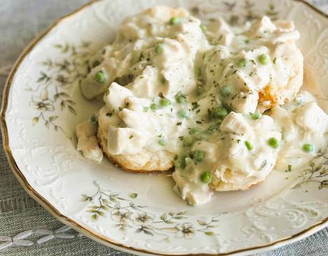 Creamed Chicken & Biscuits