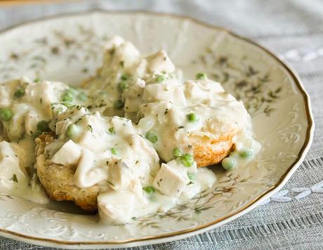 Creamed Chicken & Biscuits